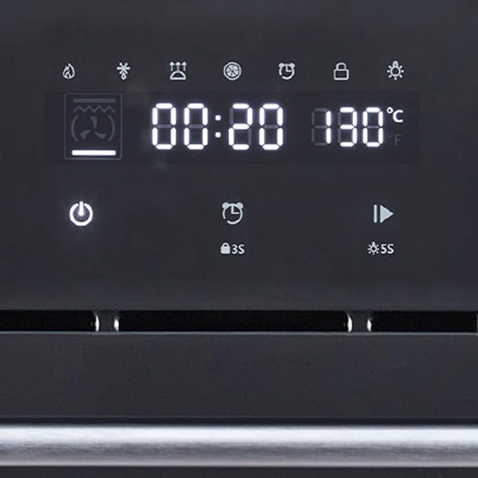 Stainless Steel Toaster Oven,Large Capacity 70L with 3D Heating, Air Fryer Oven Combo for Countertop & Built-in Use,Touchscreen Digital Control,Multi-Function Cooking Modes,Triple-Insulated Glass Door