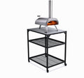 Ooni Medium Modular Table - 31x22x35" Pizza Oven Table Cart, Stainless Steel Pizza Oven Stand, Grill Barbecue Stand, Outdoor Table, Pizza Oven Accessories, Outdoor Pizza Oven Tables, Pizza Station