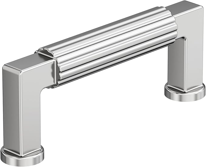 Amerock Ballard 3 inch (76mm) Center-to-Center Polished Chrome Cabinet Pull, BP3764226