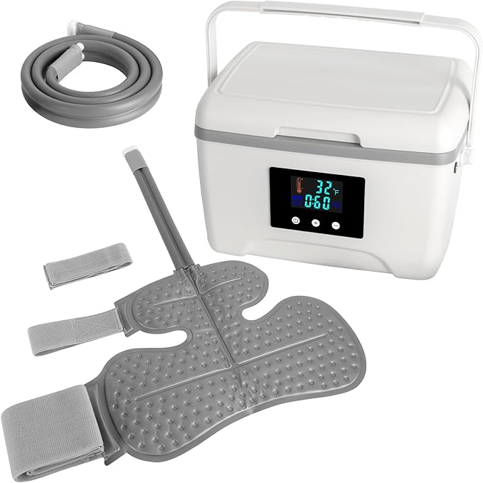 Cold Therapy Machine for Shoulder After Surgery with Programmable Timer Looped Panel, Ice Machine for Shoulder Rotator Cuff Replacement Recovery Pain Relief