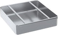 Pre-Rinse Basket with Stainless Steel Slides | Premium Quality Stainless Steel Scrap Basket for Commercial Sinks | 19 3/8" x 19 3/8" x 3.5"