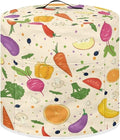 Fruits and Vegetables Print Kitchen Appliance Cover Pressure Cooker Cover 8 qt,Dust Cover with Pockets for Electric Pressure Cooker Air Fryer Rice Cooker Steamer Toaster Oven
