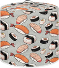 Dust Cover for 8 qt Air Fryer & Pressure Cooker Kitchen Appliance Accessories, Portable Pressure Cooker Air Fryer Rice Cooker Dust Cover Grey Sushi Print Small Appliance Covers