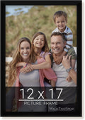 wallsthatspeak 12x17 Black Picture Frame for Puzzles Posters Photos or Artwork