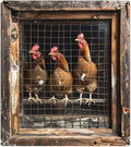Animal Rooster Retro Dishwasher Magnet Cover Rooster Magnetic Dishwasher Decorative Cover Front Dishwasher Door Cover Reuseable Dishwasher Cover for Kitchen Refrigerator Home Appliances 23" X 26"