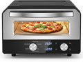 SIMOE Electric Pizza Oven for Indoor Use, 12 Inch Countertop Pizza Oven with Pizza Stone, 750℉ High Heat Pizza Maker, 6 Preset Modes, Touch Control Pizza Oven