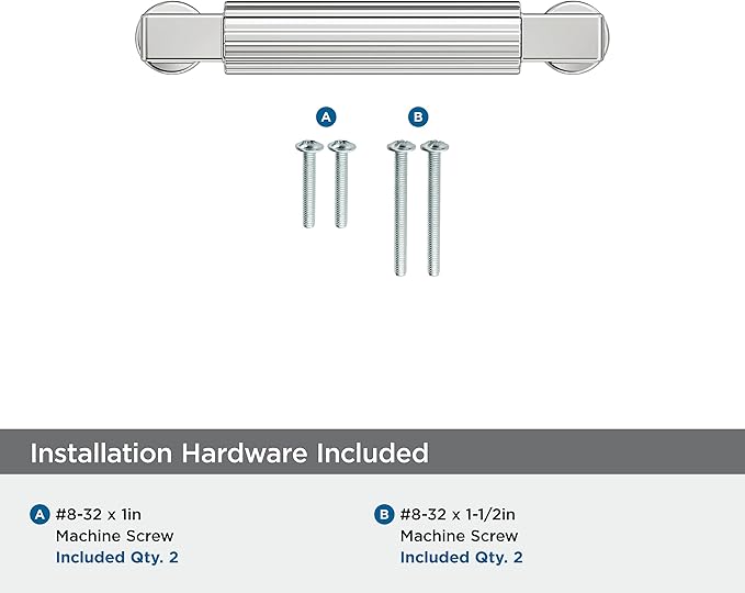 Amerock Ballard 3 inch (76mm) Center-to-Center Polished Chrome Cabinet Pull, BP3764226