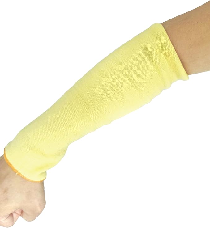 G & F PRODUCTS 100% Kevlar fiber by DuPont Cut Resistant Knit Sleeve, Sold by 6-piece pack