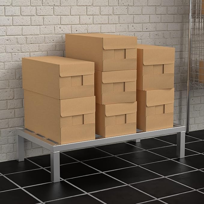 36'' x 20'' x 8'' Aluminum Dunnage Rack - 1630 lb. Capacity