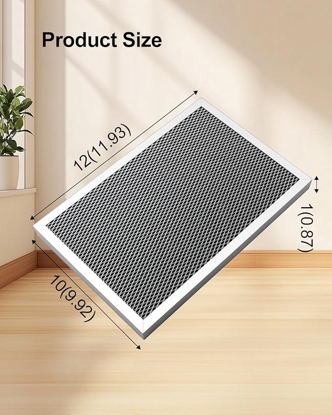 WUMZIJ 2PCS 5443 Dehumidifier Filter Compatible with Whole-House Dehumidifiers Models 1830 1850 1852 and Ventilation Models 8191 8192, MERV 8 Washable 10x12x1