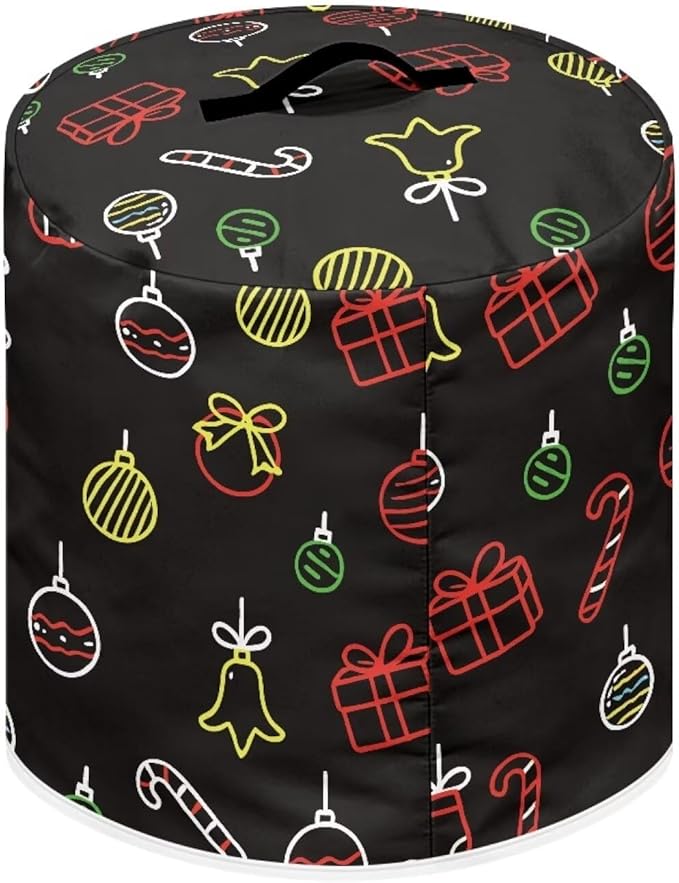 Christmas Tree Dust Cover Instant Pot and Extra Accessories Dust Proof Easy to Clean Pressure Cooker Cover Electric Appliance Cover Air Fryer Accessories with Storage Pocket Size M