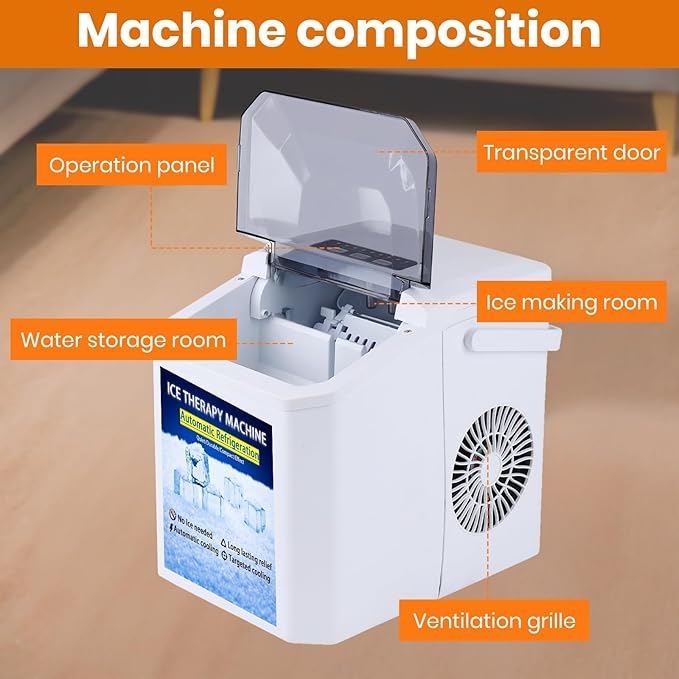 Cold Therapy System - No Ice Needed Portable Cryo Machine with Adjustable Temperature Control Universal Pad for Knee, Shoulder Surgery Recovery, Arthritis Pain & Swelling Relief