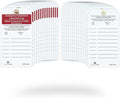 TRADESAFE Bilingual Emergency Equipment Inspection Log, Inspección de Equipo de Emergencia - 30 Eye Wash Station Inspection Tags with 30 Zip Ties, Durable 32 mil Vinyl Safety Inspection Tags