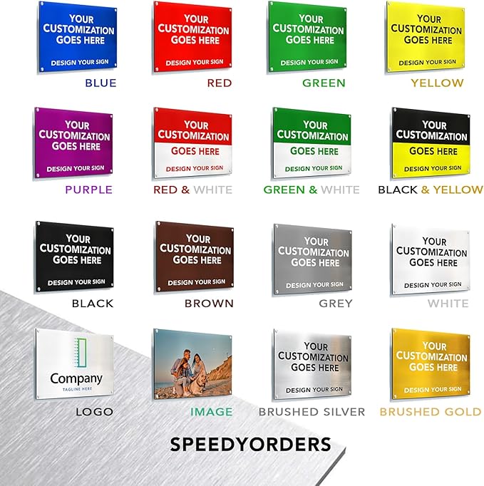 Custom Outdoor Metal Signs, Personalized Aluminum, Customized Safety, Metal Business, Waterproof Outdoor Business - White Aluminum (White, 20x20 In)