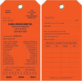 Tags 4 Less Custom Fire Extinguisher Tags – Preventative Maintenance Labels for Monthly Inspections, Alternative to Safety Sticker for Easy Record-Keeping – Pack of 100 (Orange, Vinyl Plastic)