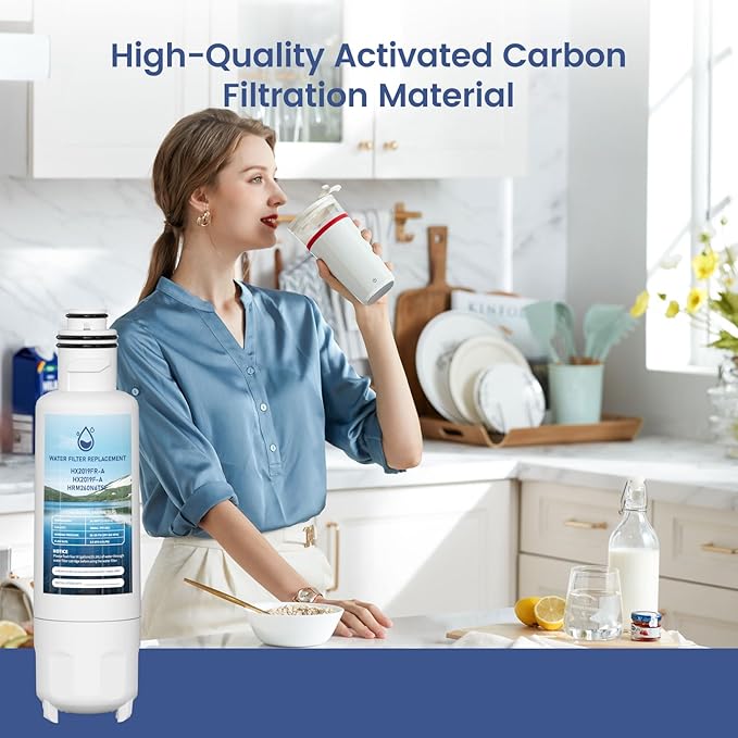 HX2019FR-A Water Filter Replacement, Compatible with Hisense HX2019FR-A, HX2019F-A, HRM260N6TSE, HRFD560SW, HRCD585BW, HRFD634BW, HRCD650BW, HRCD586TBWB and Mora MRM260N6TSE 3 Pack