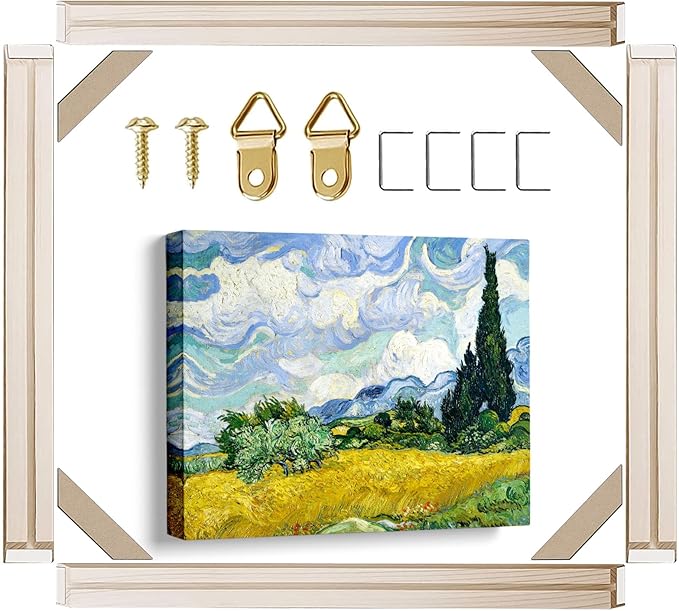 Canvas Stretcher Bars 12x32 Inch Frame Kit, Available in 25+ size Wood Stretcher Bars for Home and Office, Gallery Wrap Wall Arts Supply for Oil Painting, Poster, Picture & Paint by Numbers
