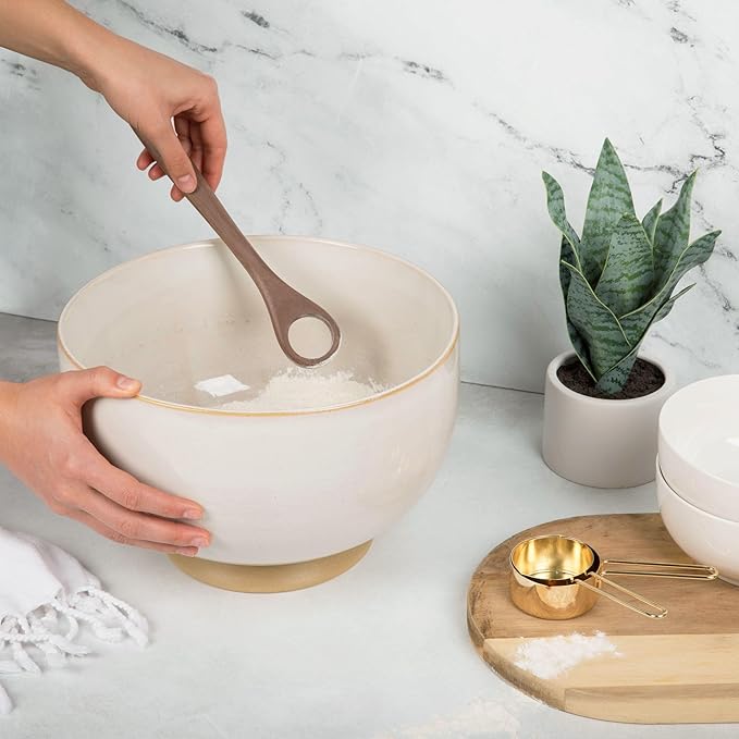 Danish Dough Whisk - Bread Wisking Tool for Mixing - Sourdough Wood Stirrer for Pastries, Egg, Pizza (1)
