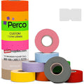 Custom Price and Date Labels for Perco Lite, X, Plus and Perco Pro 1 Line Guns - Choose Color, Font and Imprint - 1 Sleeve, 8,000 Labels