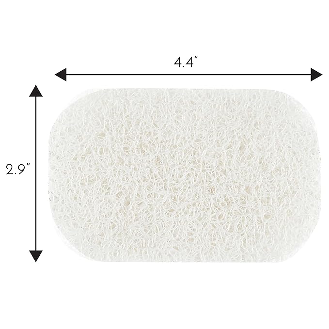 S&T INC. Bar Soap Holder for Kitchen, Bathroom, and Soap Dish, 4 Pack, Clear, 2.9 inches by 4.4 inches