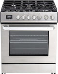 Rangaire RRG303TS 30" Gas Range Oven with Timer - Stainless Steel, Sealed Burners, Convection Fan, Easy Reach Racks