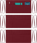 Dreamology Waitress Apron,Aprons for Women With Pockets,Server Aprons with 3 pockets,Apron For Men and Women,Gardening and Waist Apron,Server aprons with 3 pockets - Maroon Waist Apron (3 Pack)
