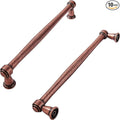 khtumeware 10 Pack 5 Inch(128mm) Antique Copper Cabinet pulls Kitchen Cabinet Handles Kitchen Cabinet Hardware for Cupboard Drawer Handles Dresser Pulls