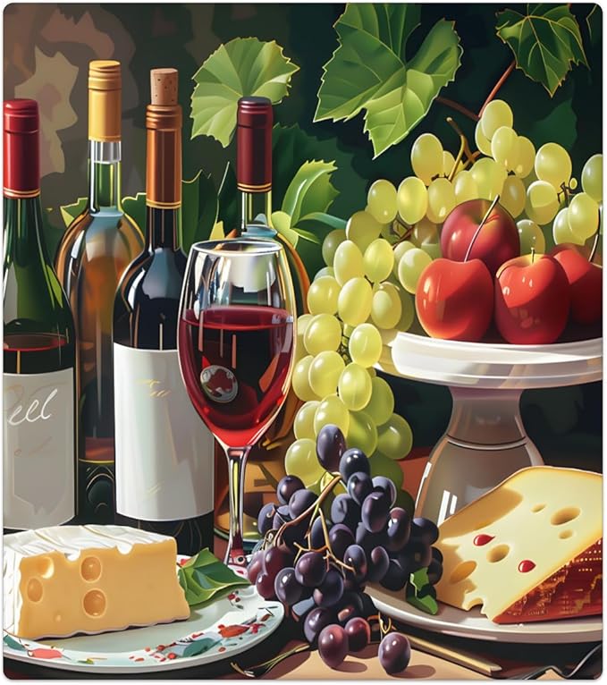 Red Wine Dishwasher Magnet Cover Red Wine Oil Painting Abstract Dishwasher Decorative Cover Front Dishwasher Door Cover Reuseable Dishwasher Cover for Kitchen Refrigerator Home Appliances 23" X 26"