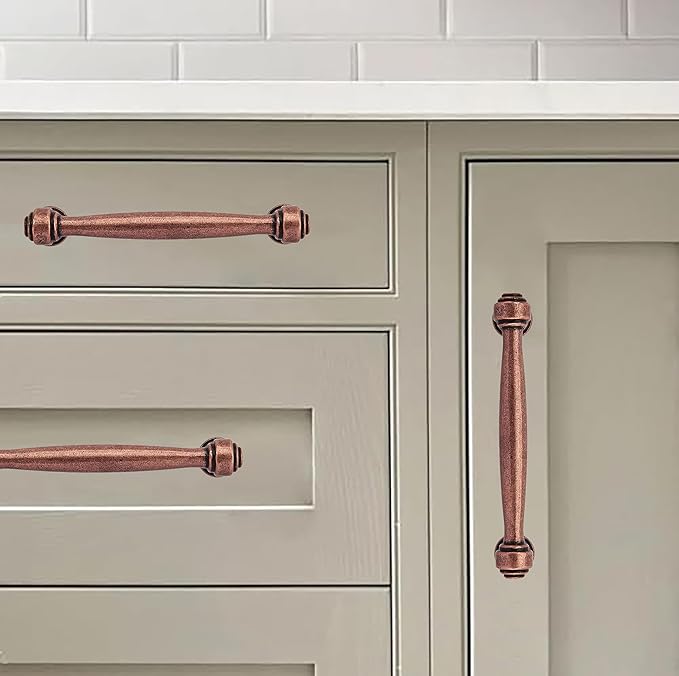 khtumeware 1 Pack Appliance Pull 18 Inch(457mm) Antique Copper Cabinet pulls Kitchen Cabinet Handles Kitchen Cabinet Hardware for Cupboard Drawer Handles Dresser Pulls