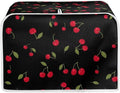 Cherry Print Bread Maker Covers Washable Toaster Oven Cloth Cover 2 Slice Toaster Covers with Handle Anti-Dust Kitchen Appliance Accessories