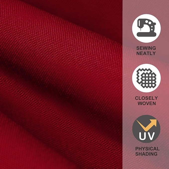 EliteShade USA 9FT Patio Umbrella Replacement Covers 8 Ribs Market Umbrella Canopy Cover (CANOPY ONLY) (Burgundy)