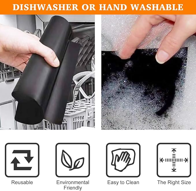 Air Fryer Liners Reusable Teflon Mats Compatible with Nuwave Bravo xl Air Fryer Toaster Smart Oven, Baking Sheet Liners AirFryer Accessories for Nuwave 12-in-1 30qt Oven, 5 Pcs, 9x13 inches