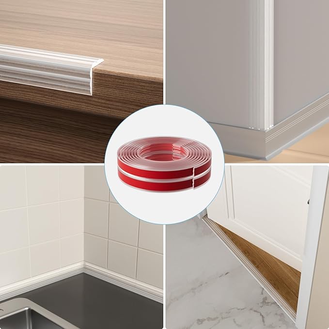 40FT Flexible Wall Corner Protector Moulding Trim, Peel and Stick Inside & Outside Wall Corner Guards Edge Protector,Self Adhesive Molding Trim Strip for Edge Ceiling