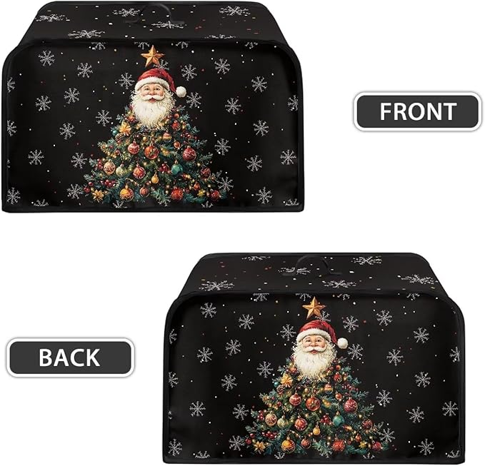 Christmas Tree Small Appliance Dust Cover Measuring 17" x 10.8" x 9.8" Crock Pot Slow Cookers cover Kitchen Living Room Table Decorations Kitchen Utensils