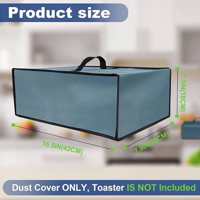 Toaster Cover Waterproof Heat-Resistant Dustproof Protective Case Heavy Duty Cover for Mueller UltraToast Toaster 4 Slice MT-110ss/Elite Gourmet ECT-3100 Long Slot 4 Slice