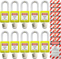 Lockout Tagout Locks, Safety Padlocks, Loto Keyed Differently Lock Out Tag Out Device Plastic with Lockout TagOut Tags