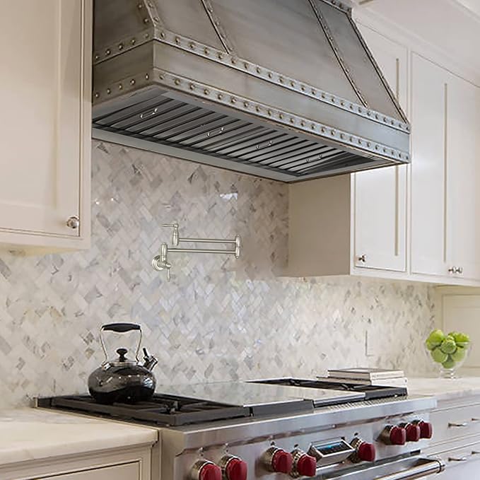 Akicon Range Hood Insert 30 Inch, Ultra Quiet, Powerful Suction Built-in Kitchen Vent Hood, Stainless Steel Ducted Stove Hood with Dimmable LED Lights Warm White, 4-Speed 600CFM