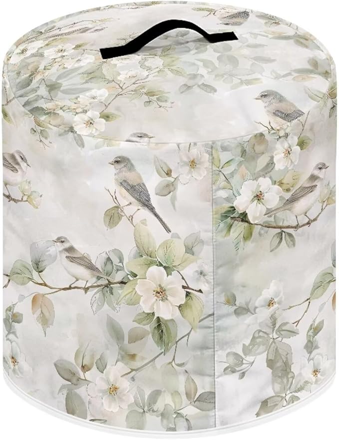 Flashideas Floral Dust Cover for 8 Quart Instant Pot and Extra Accessories, Dust Proof Easy to Clean Pressure Cooker Cover Electric Appliance Cover Air Fryer Accessories with Pocket