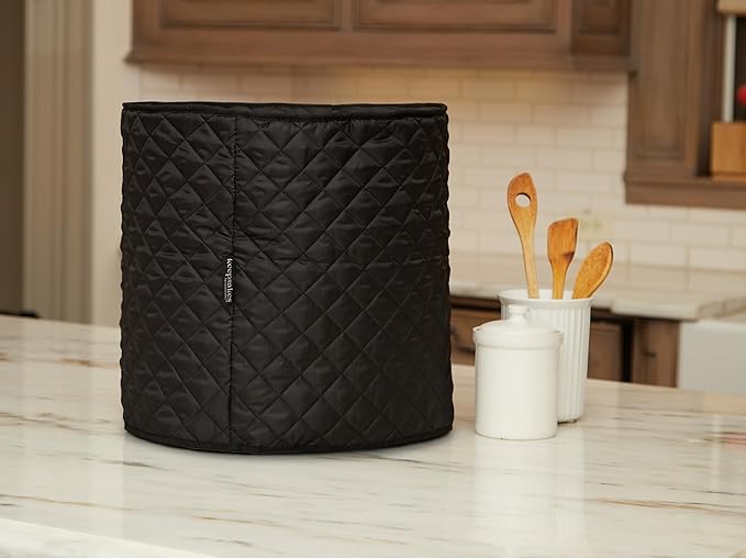 Covermates Keepsakes - Rice Cooker Cover - Dust Protection - Stain Resistant - Washable - Appliance Cover, Black