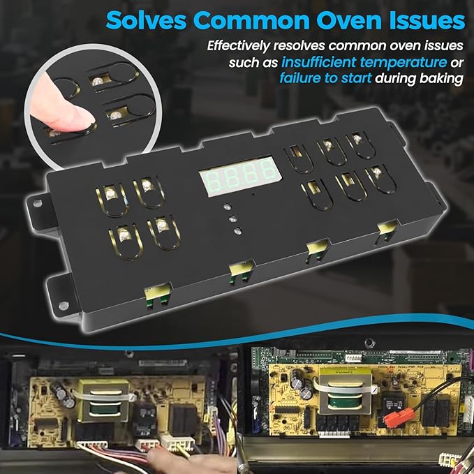 316557118 Range Oven Control Board Compatible with Kenmore Frigidaire Range Clock Timer 120V 60Hz 316418208 316557108 Electronic Clock/Timer Display