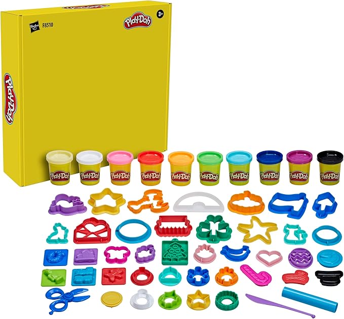 Play-Doh Holiday Set of Tools, 43 Accessories & 10 Modeling Compound Colors, Kids Toys, Holiday Arts and Crafts for Kids 3+ (Amazon Exclusive)