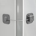 Refrigerator Lock, Heavy Duty Fridge Lock, Combination Lock for Refrigerator Cabinets, Drawers, Safety, Easy Install No Keys Needed (Grey-1Pack)