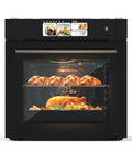 24 Inch Built-in Electric Single Wall Oven, 2.5 Cu.ft Convection Oven with 8 Cooking Functions, 360° Rotating Rotisserie, Advanced TFT Touchscreen