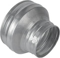 6" to 4" Inch Round Duct Reducer - Male Fit Galvanized Steel Pipe Increaser - Coupling for Round Duct Ventilation Systems - Heating & Cooling