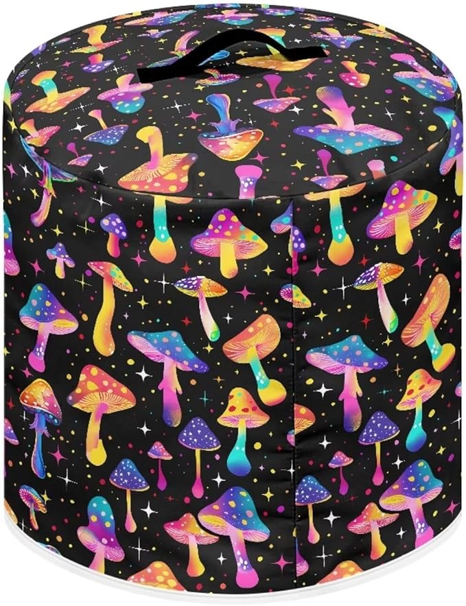 Colorful Mushrooms Dust Cover Instant Pot Heavy Duty Waterproof Dust Pressure Cooker Cover Case for Instant Pot Pressure Cooker Instant Pot Appliance Covers Pressure Cooker Size M