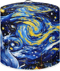 Starry Night Dust Cover with Pocket for Instant Pot, Rice Cooker and Air Fryer, Round Pressure Cover Dust-Proof Stain Resistant Electric Appliance Cover