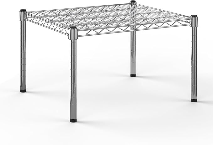 21''W x 24''L x 14''H Chrome Plated Wire Dunnage Rack | Off The Floor Storage