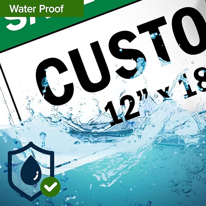 Custom Safety First Sign, Ansi Sign, Osha Compliant, 12x18 Inches, Rust Free .063 Aluminum, Fade Resistant, Made in USA by My Sign Center