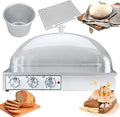Electric Dough Proofer, Large Capacity Bread Proofing Box, Humidity & Temperature Adjustable, 0-120min Timing, Fermentation Tank Proofing Box, for Baking (S)