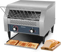 SUCICENI Commercial Conveyor Toaster 450 Slices/Hour Stainless Steel Toaster 2600W Heavy Duty Industrial Toasters Electric Oven with Dual Heating Tube for Bagel Bread Croissant Bakery Restaurant Cafe